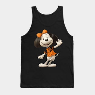 Doghouse Derby Snoopy Vs Orioles Logo Tank Top